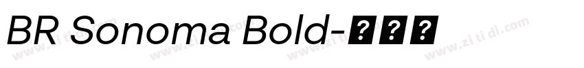 BR Sonoma Bold字体转换 BR Sonoma Bold字体转换